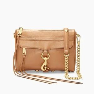 Rebecca Minkoff Mini M.A.C Crossbody Bag in Tan